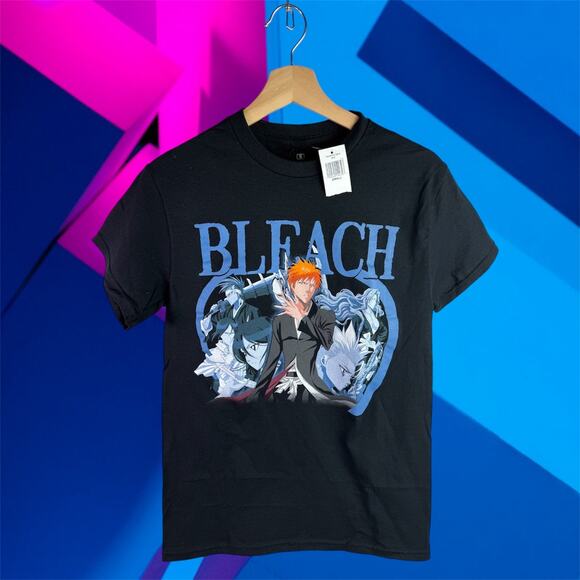 Bleach x Ripple Junction Men's Small Black 100% Cotton S/S T-Shirt Shonen Jump - Picture 1 of 6